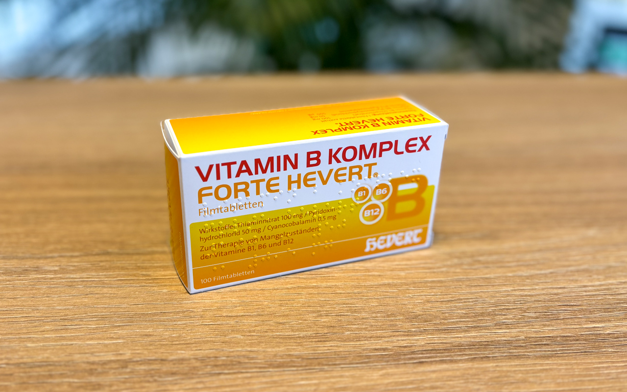 Vitamin B Komplex Forte Hevert Test - Beitragsbild