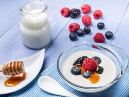 Griechischer Joghurt mit Früchten und Honig Griechischer Joghurt mit Früchten und Honig - Rezept Wechseljahre