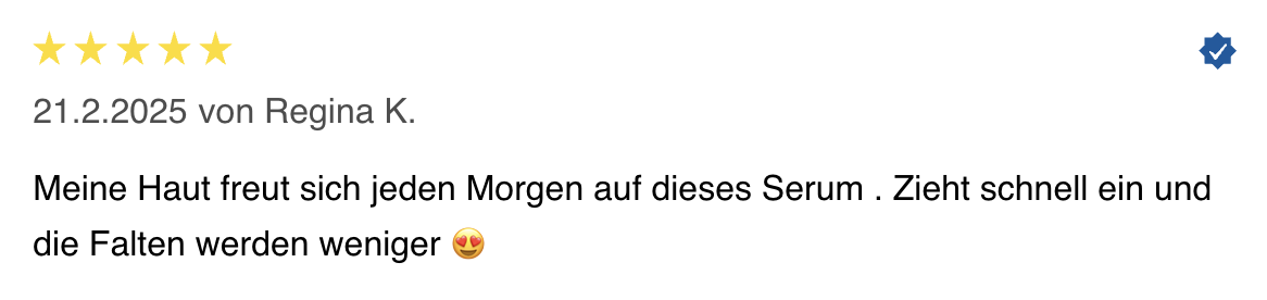 Bedrop Anti-Falten-Serum Bewertung 2