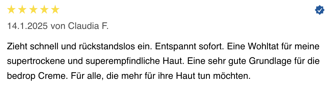 Bedrop Anti-Falten-Serum Bewertung 1