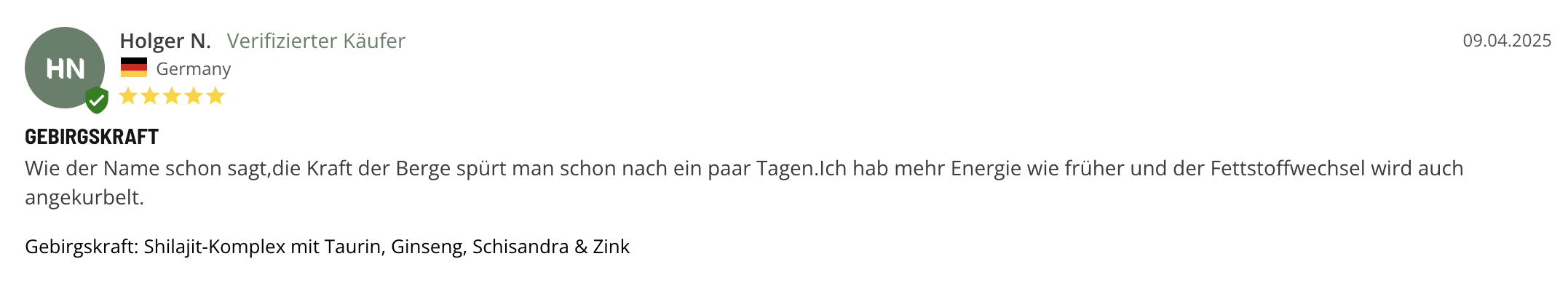 Bewertung Gebirgskraft 1