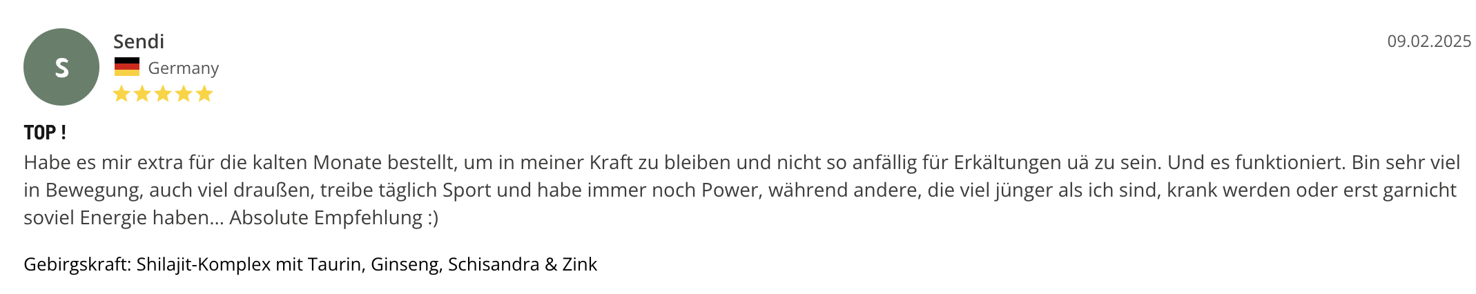Bewertung Gebirgskraft 3