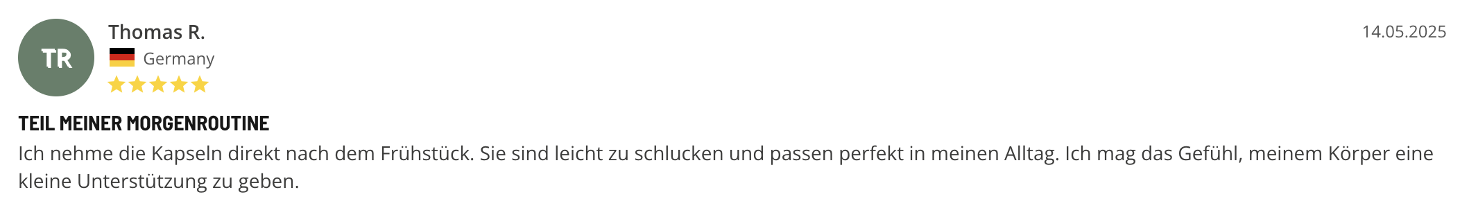 Bewertung Zellenergie - 1