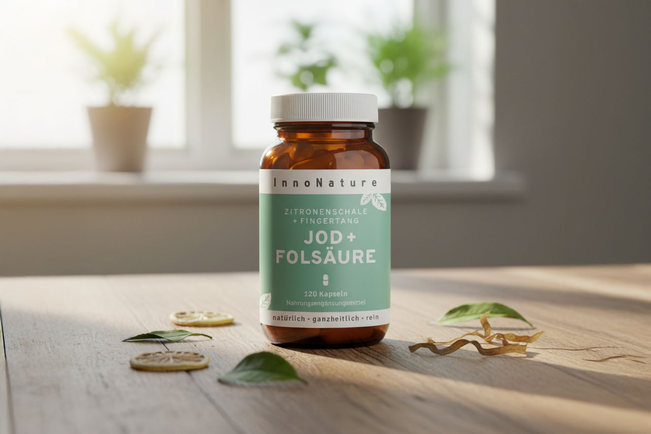 InnoNature Jod + Folsäure Kapseln - Produktbild