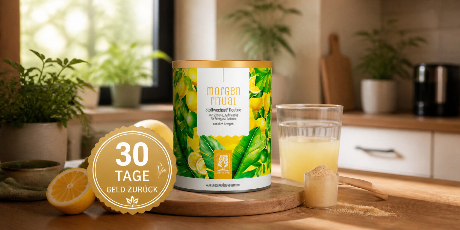 Morgenritual Dose mit 30-Tage-Geld-zurück-Siegel