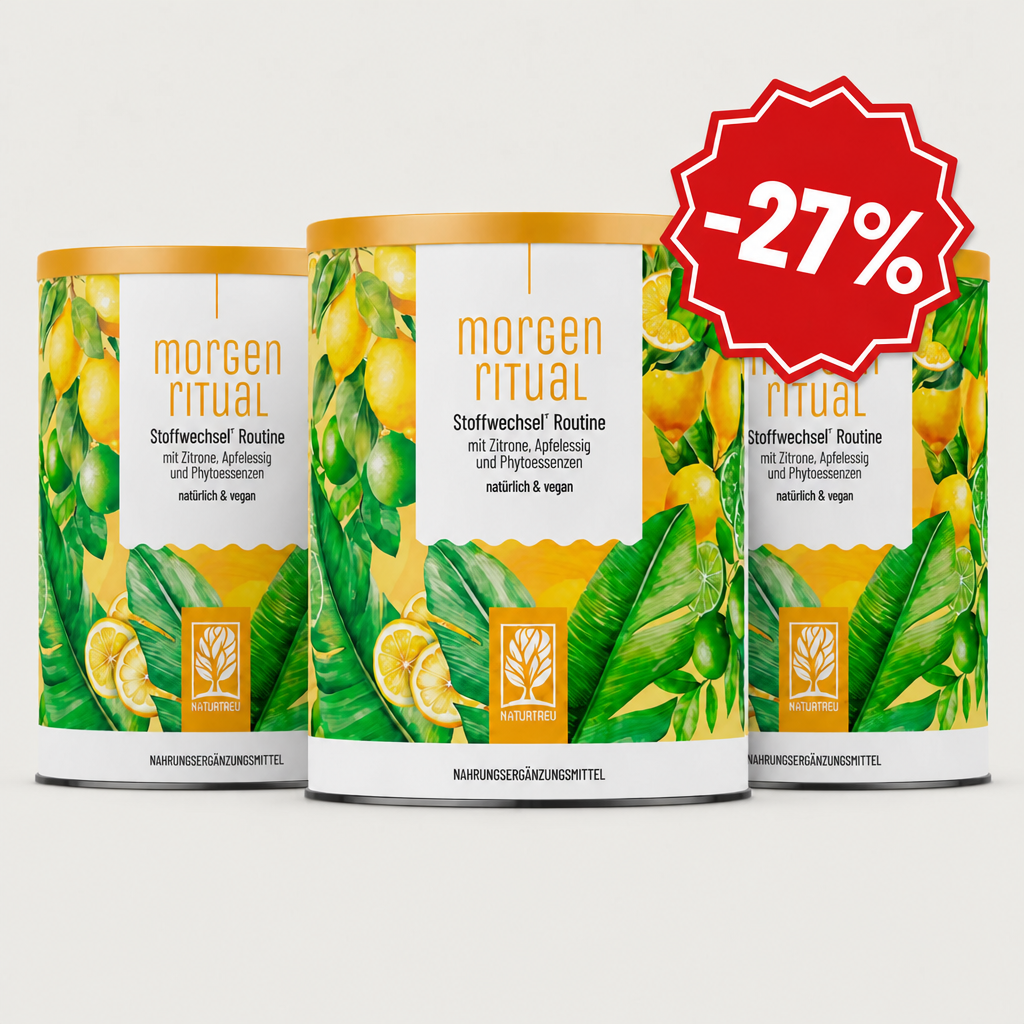 Morgenritual 3er-Bundle, drei Dosen nebeneinander